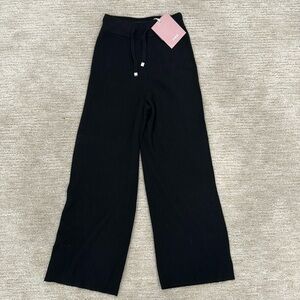🆕 “Nap Loungewear” Wool Black Ribbed Pants SZ Small